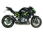 KAWASAKI Z 900 (2017 - 2019) - S1 Muffler, Titanium, matt black painted, with Carbon fiber end cap